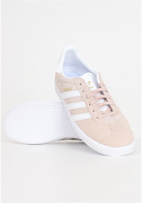 GAZELLE J women's pink and white sneakers ADIDAS ORIGINALS | H01512.